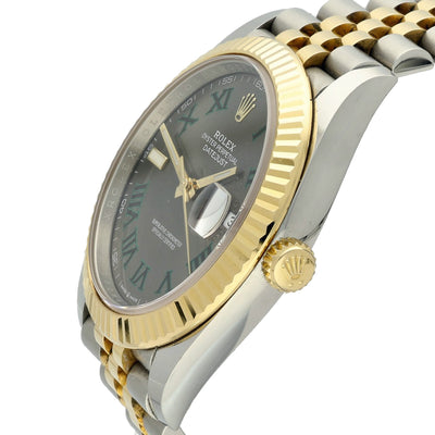 Pre-owned Rolex Date-Just Wimbledon 41mm 126333 2020 Watch