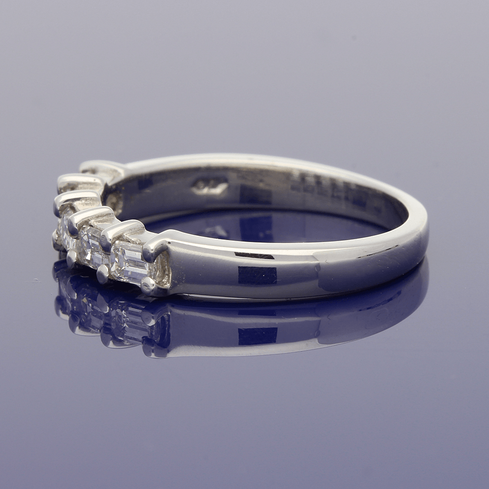 Platinum Diamond Baguette 5-Stone Ring