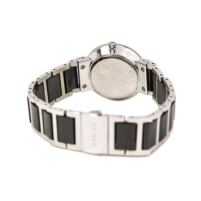 Ladies Bering 29mm 2 Tone Ceramic and Stainless Steel Quartz Bracelet Watch, 10729-742