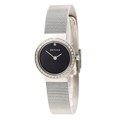 Ladies Bering Classic 25mm Stainless Steel Quartz Milanese Bracelet Watch, 10725-012