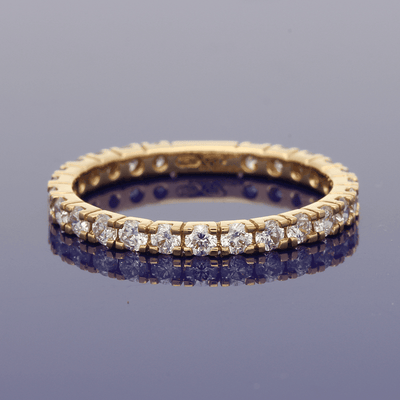 18ct Rose Gold Diamond Eternity Ring - GoldArts