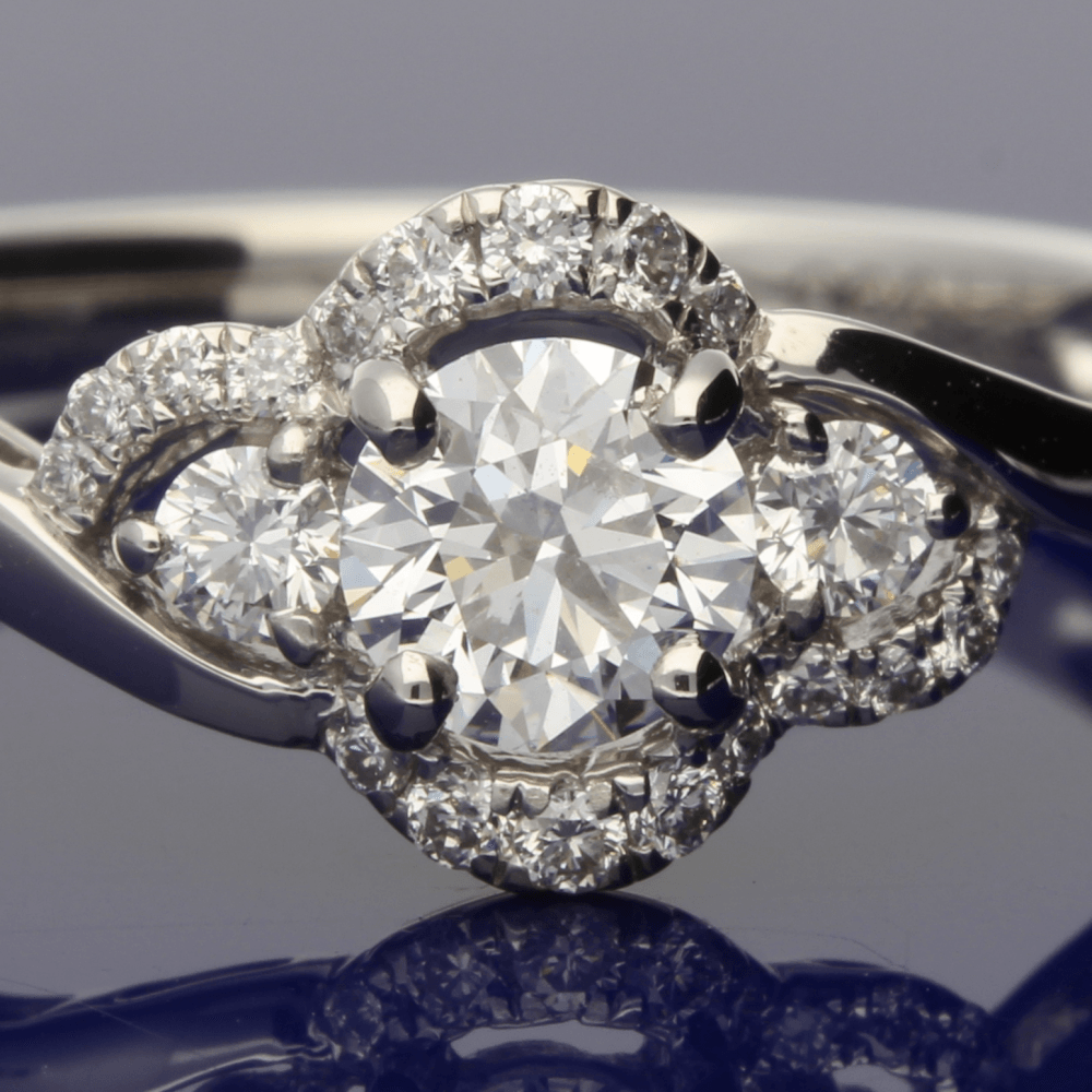 Buy Glossy Platinum Solitaire Diamond Ring Online | ORRA