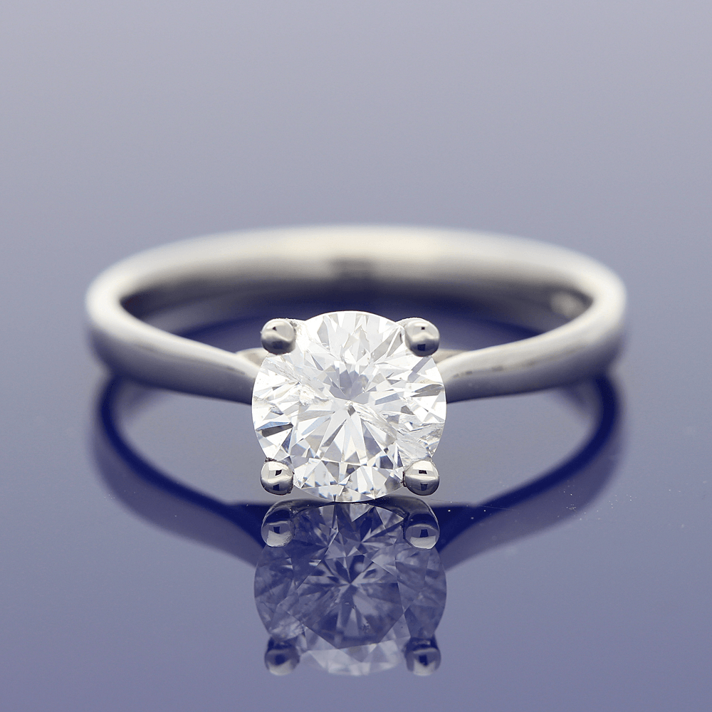 Platinum Certificated 1.13ct Diamond Solitaire Engagement Ring