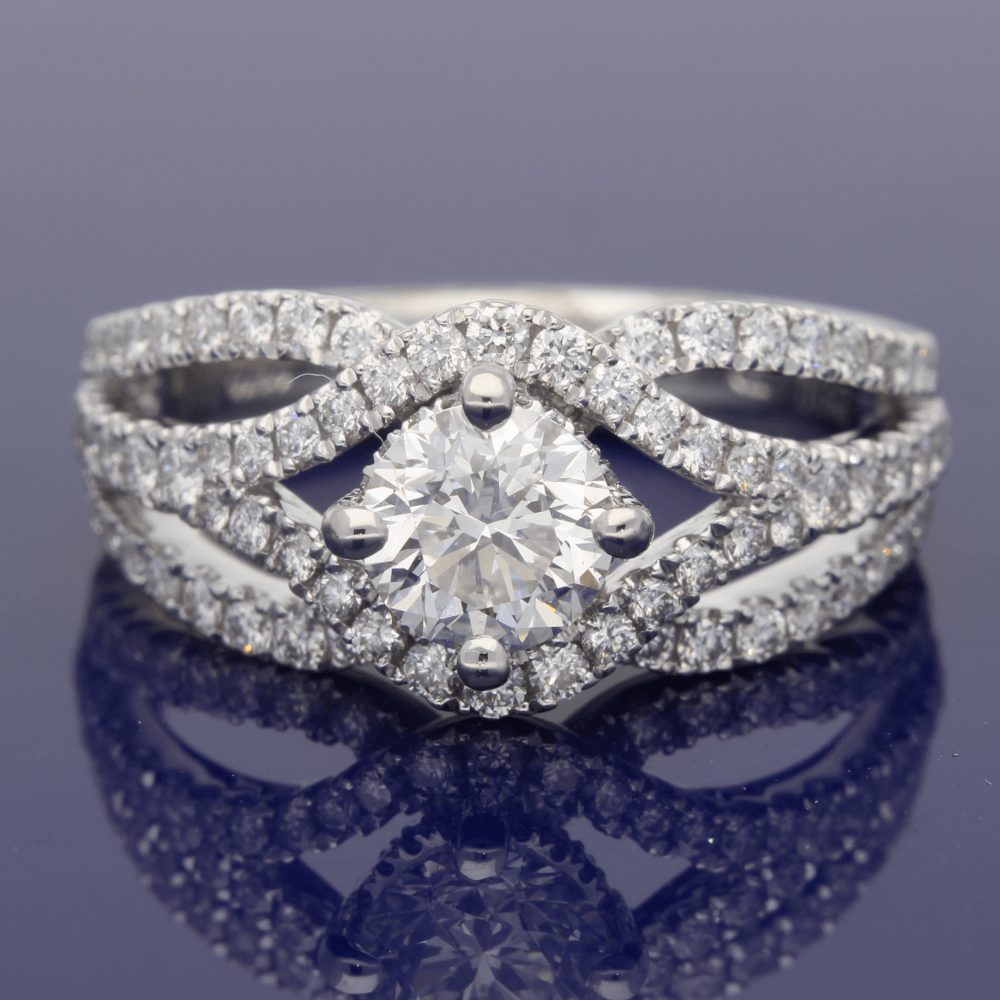 Platinum Certificated Diamond Dress Ring