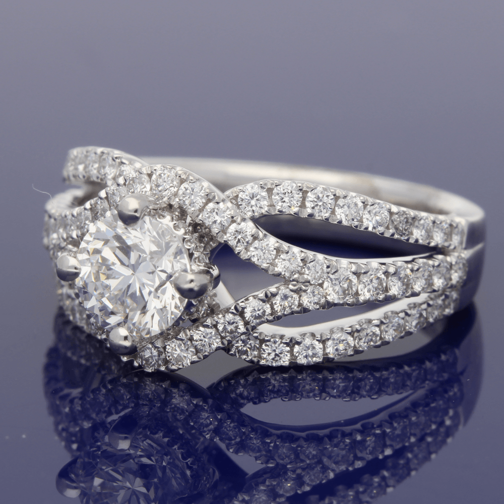 Platinum Certificated Diamond Dress Ring