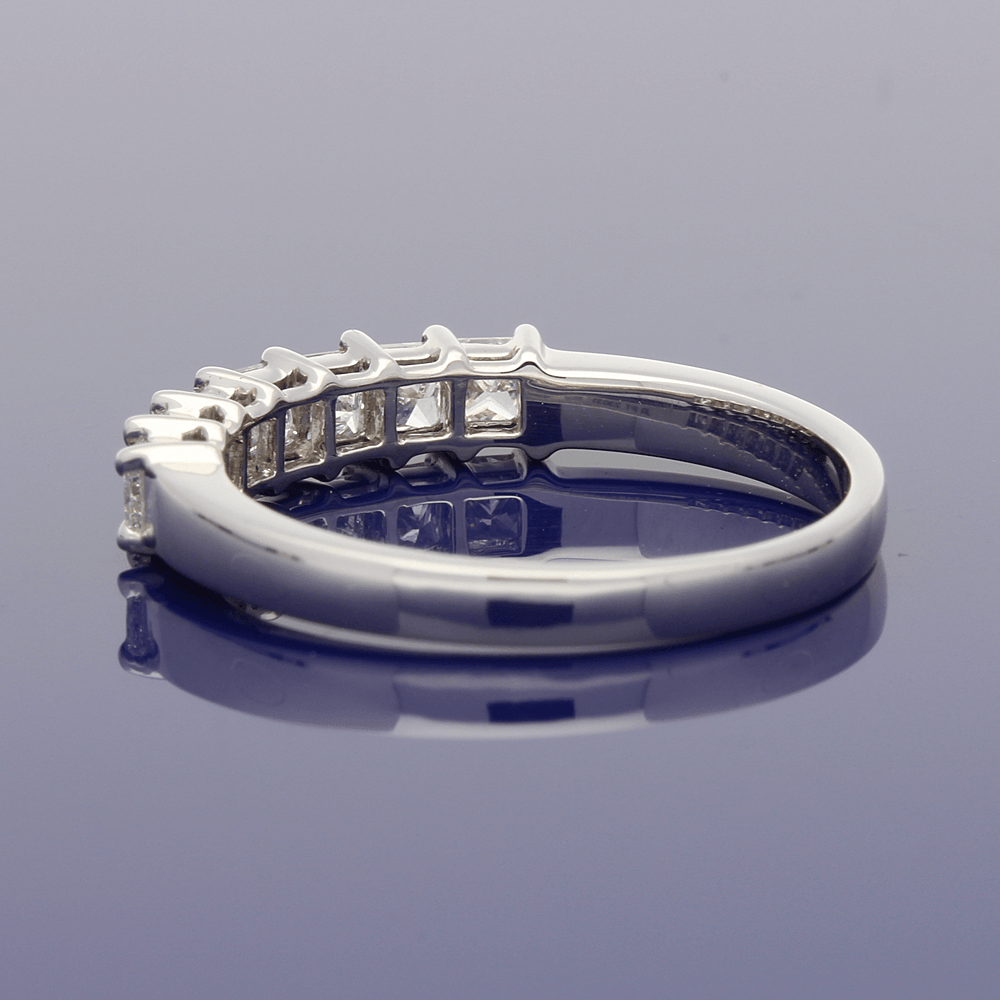 Platinum Princess Cut Diamond 7-Stone Ring