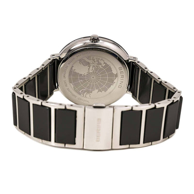 Ladies Bering 35mm 2 Tone Ceramic And Stainless Steel Quartz Bracelet Watch, 11435-749