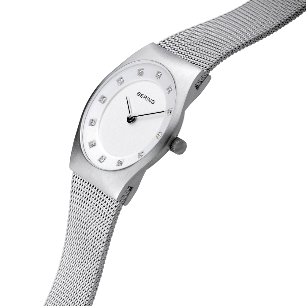 Ladies Bering Classic 27mm Stainless Steel Quartz Bracelet Watch, 11927-000