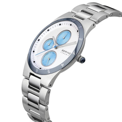 Gentlemen's Bering 39mm Multifunction Stainless Steel Quartz Bracelet Watch, 32339-707