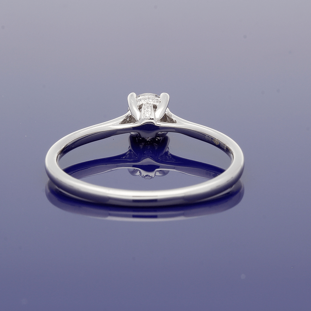 Platinum 0.45ct Certificated Diamond Solitaire Ring