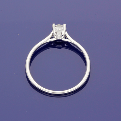 Platinum 0.45ct Certificated Diamond Solitaire Ring
