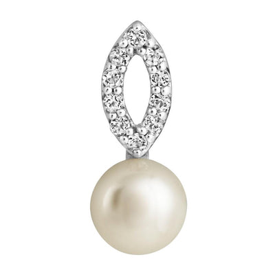 Jersey Pearl Amberley Open Cluster Pearl Earrings - Silver & Topaz 1703313