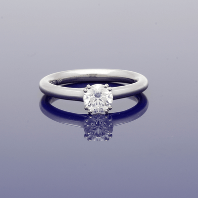 Platinum 0.70ct Certificated Diamond Solitaire Engagement Ring