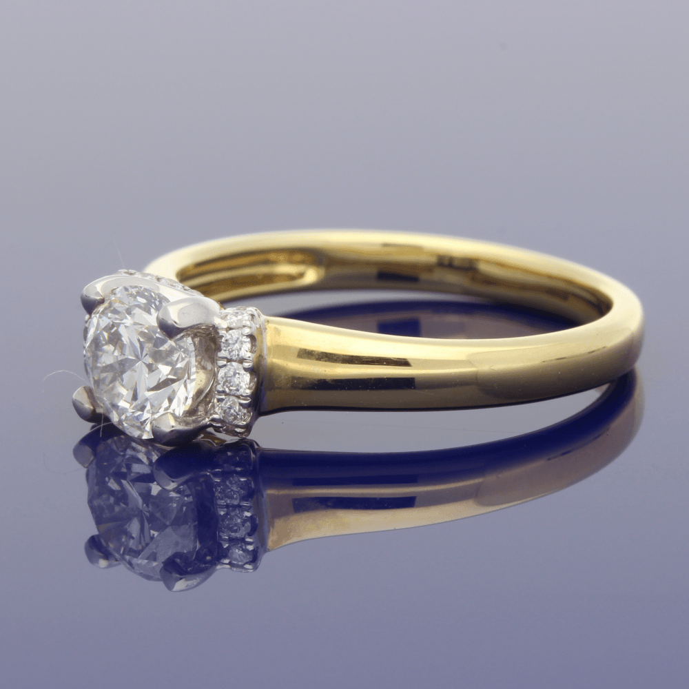 18ct Yellow Gold 0.81ct Certificated Diamond Engagement Ring