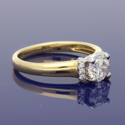 18ct Yellow Gold 0.81ct Certificated Diamond Engagement Ring