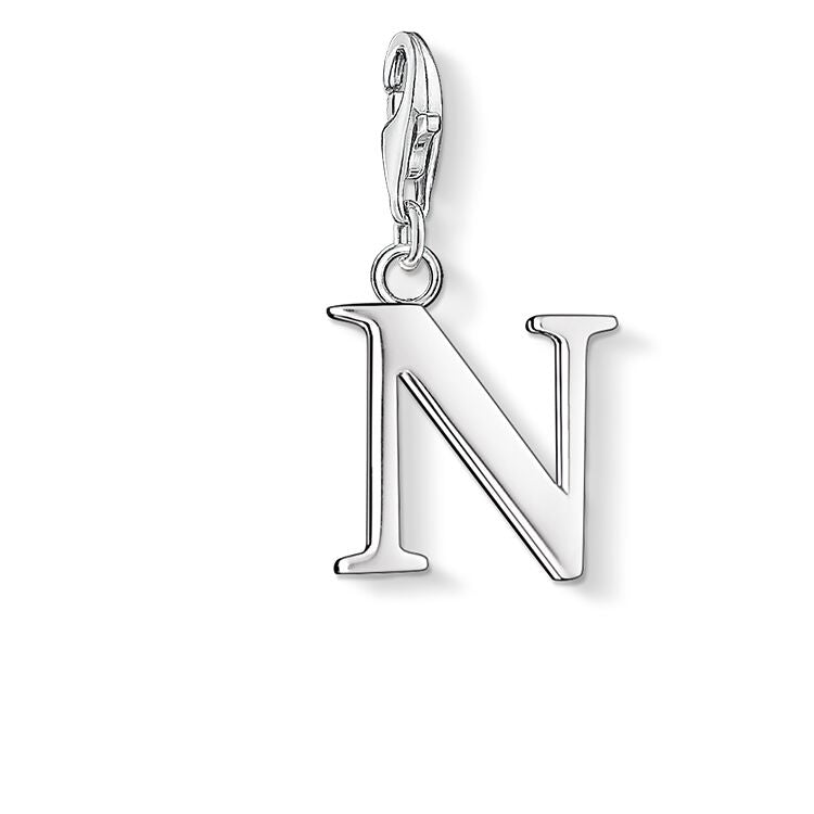 Thomas Sabo Letter N Sterling Silver Charm 0188-001-12
