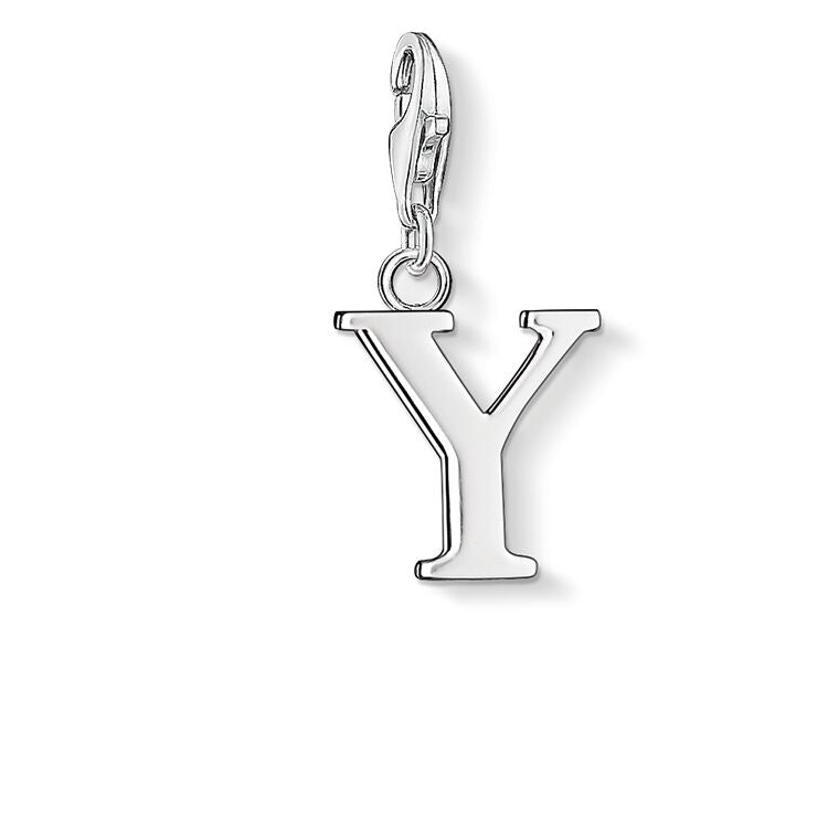 Thomas Sabo Sterling Silver Letter Y Charm 0199-001-12