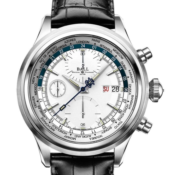 Ball Watch Company Trainmaster Worldtime Chronograph CM2052D-LL1FJ-SLRD  Watch | Jura Watches
