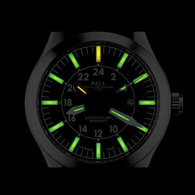 BALL Watch Engineer Master II Aviator GMT Automatic Stainless Steel Bracelet Watch, GM1086C-SJ-BK
