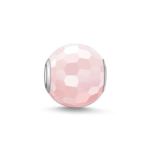 Thomas Sabo Sterling Silver Karma Pink Bead Rose Quartz K0005-034-9