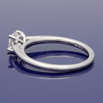 Platinum 0.50ct Certificated Round Brilliant Cut Diamond Solitaire Engagement Ring