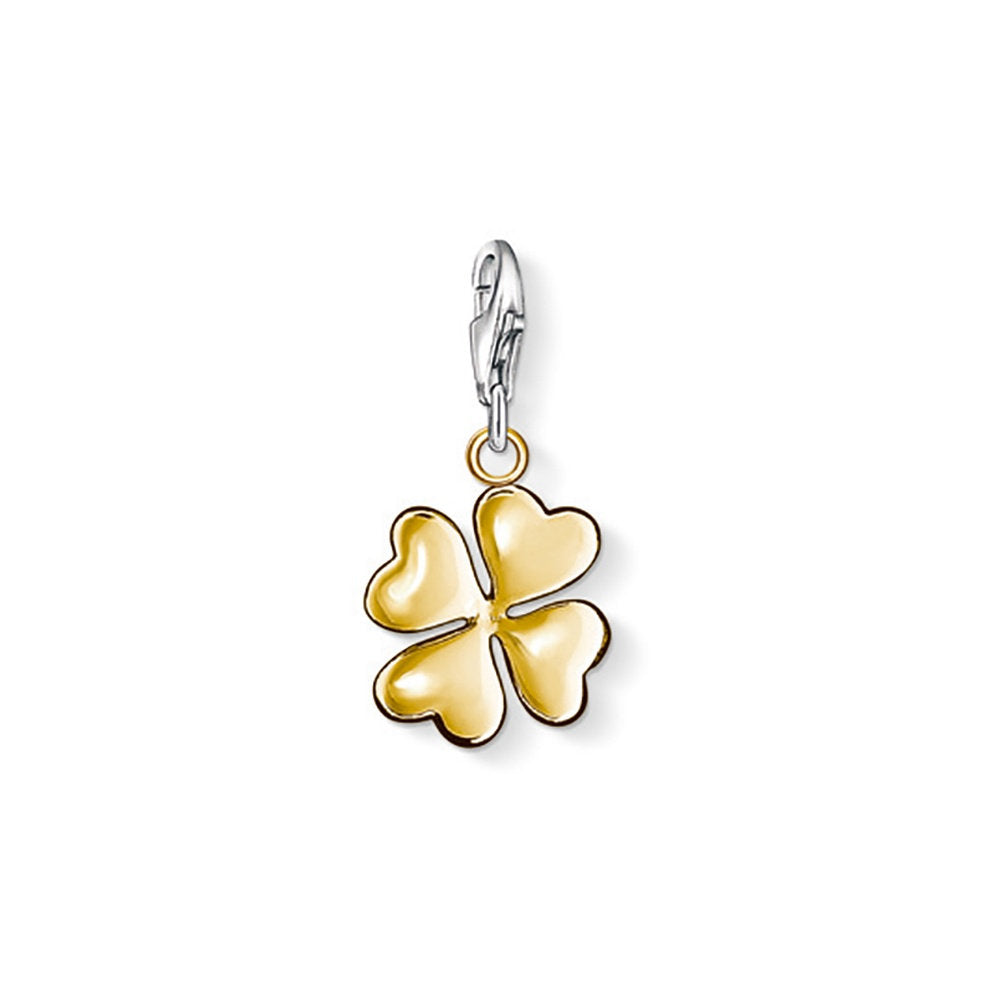 Thomas Sabo 18K Yellow Gold Plated Four Leaf Clover Charm 0912-413-12