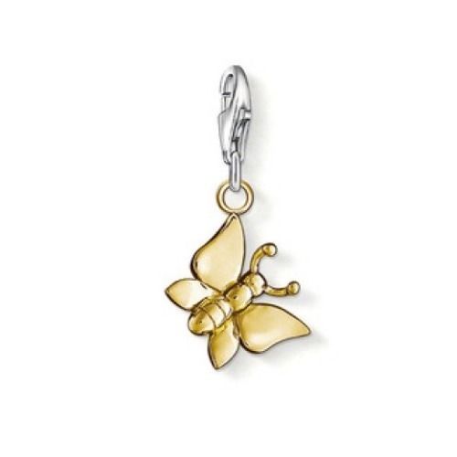 Thomas Sabo Gold Plated Butterfly charm 0914-413-12