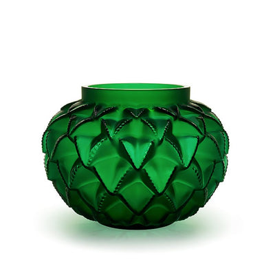 Lalique Languedoc Small Vase - Green Crystal 10488800