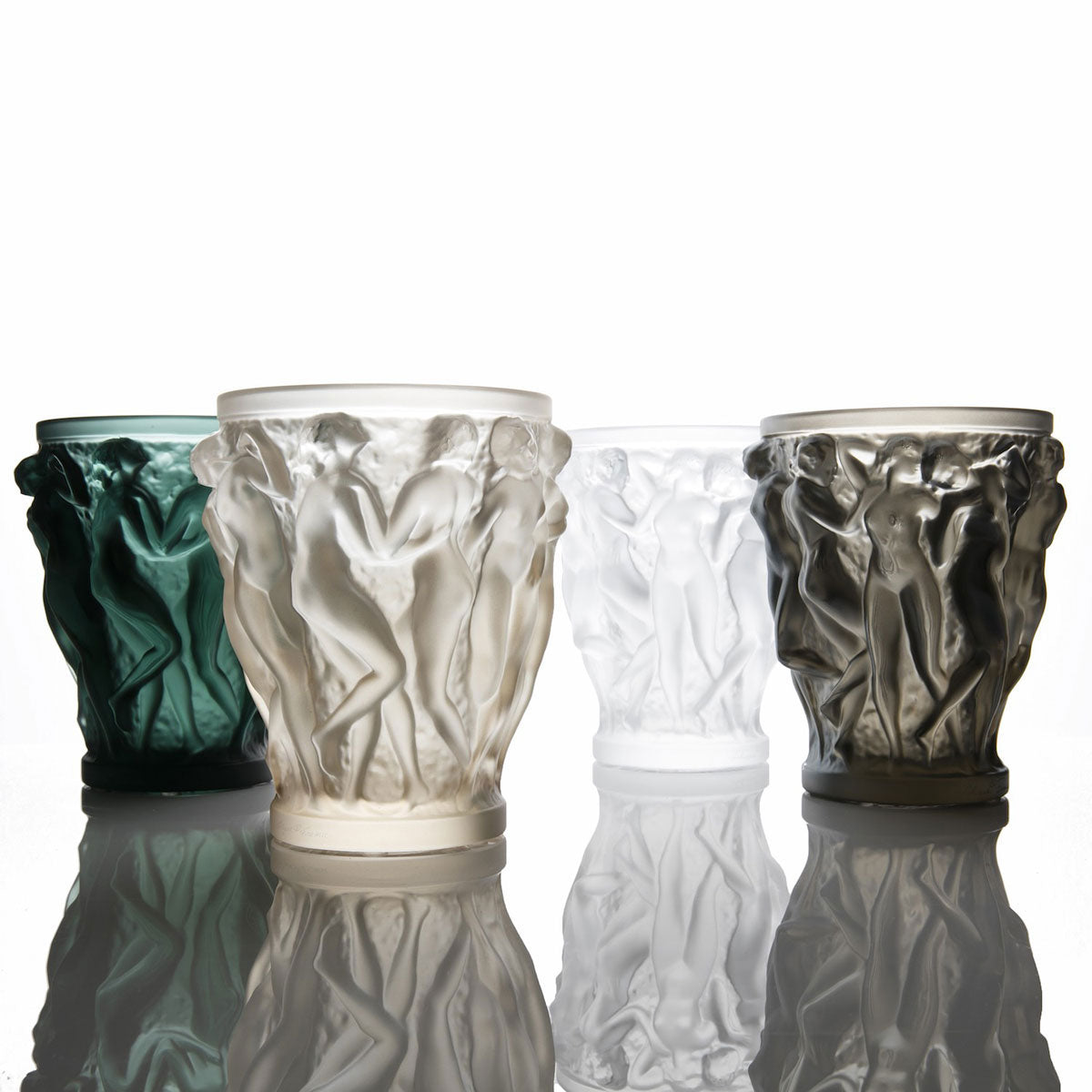 Lalique Small Bacchantes Vase - Bronze Crystal 10547800
