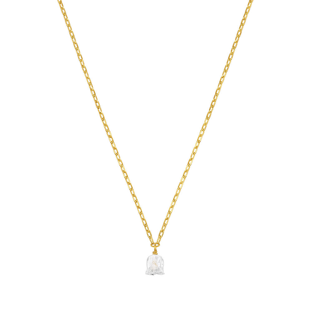 Lalique Muguet Necklace - Vermeil & Clear Crystal 10704900