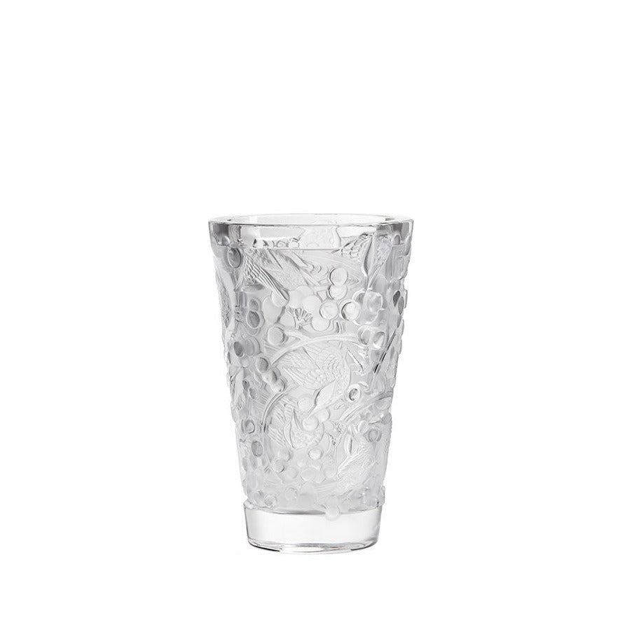 Lalique Merles & Raisins Vase - Medium