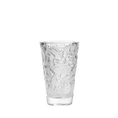 Lalique Merles & Raisins Vase - Medium - Clear Crystal 10732100