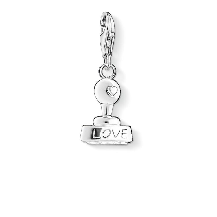 Thomas Sabo Sterling Silver Love Stamp Charm 1312-001-12