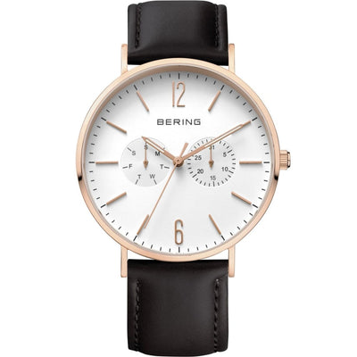 Gentlemen's Bering Classic 40mm PVD Stainless Steel Quartz Double Strap Watch, 14240-464