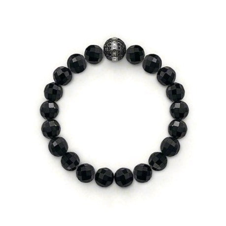 Thomas Sabo Faceted Obsidian Bead Bracelet A1079-159-11