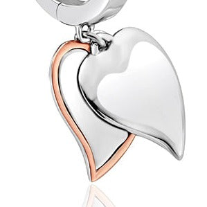 Clogau Cwtch Double Heart Drop Earrings - 3SCWT0186