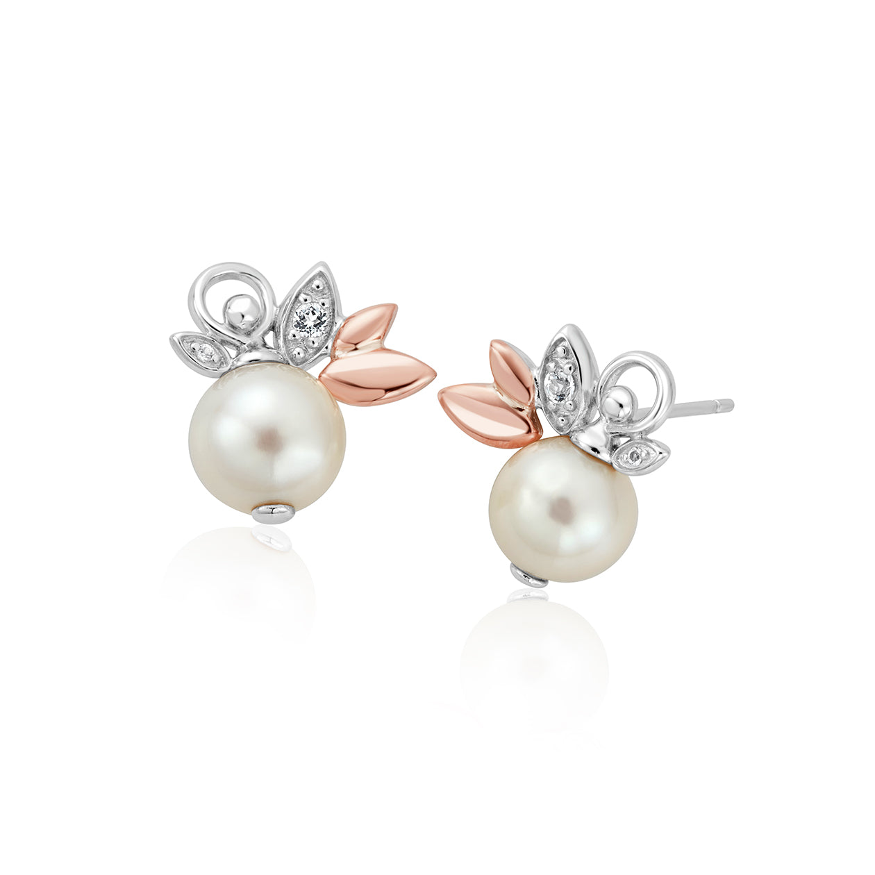 Clogau Lily of the Valley Pearl Stud Earrings - 3SLYV0294