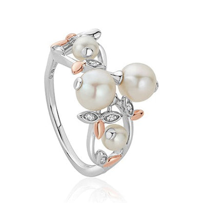 Clogau Lily of the Valley Pearl Ring - 3SLYV0295