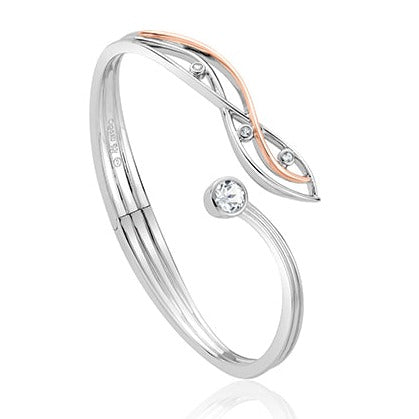 Clogau Swallow Falls White Topaz Bangle - 3SSWF0106