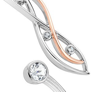 Clogau Swallow Falls White Topaz Bangle - 3SSWF0106