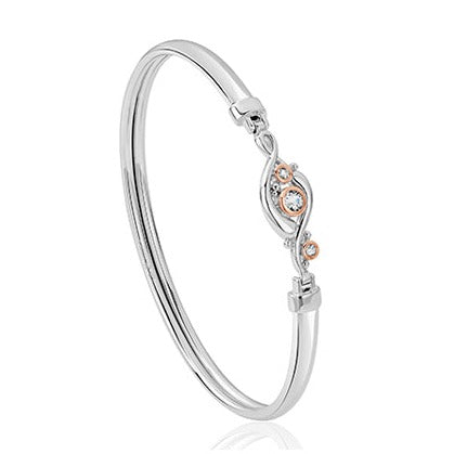 Clogau Pistyll Rhaeadr White Topaz Bangle - 3SSWF0347