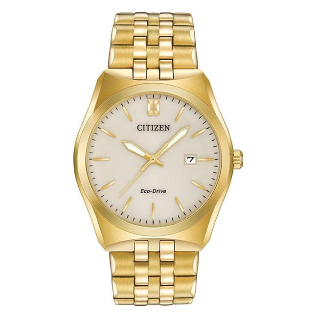Gentlemen's Citizen Corso Eco-Drive Gold PVD Bracelet Watch, BM7332-53P