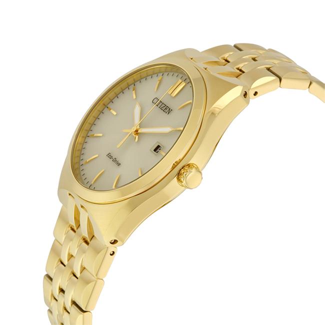 Gentlemen's Citizen Corso Eco-Drive Gold PVD Bracelet Watch, BM7332-53P