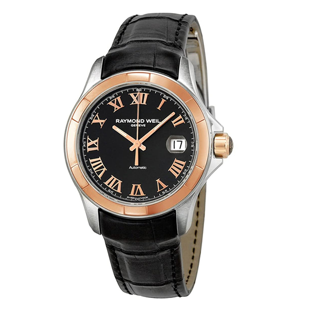 Raymond Weil Men's Parsifal Automatic Rose Gold PVD Strap Watch 2970