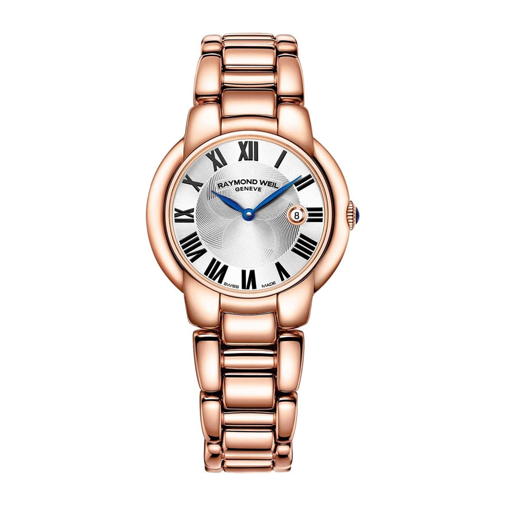 Raymond Weil Ladies Jasmine Quartz Rose Gold PVD Steel Bracelet Watch 5229