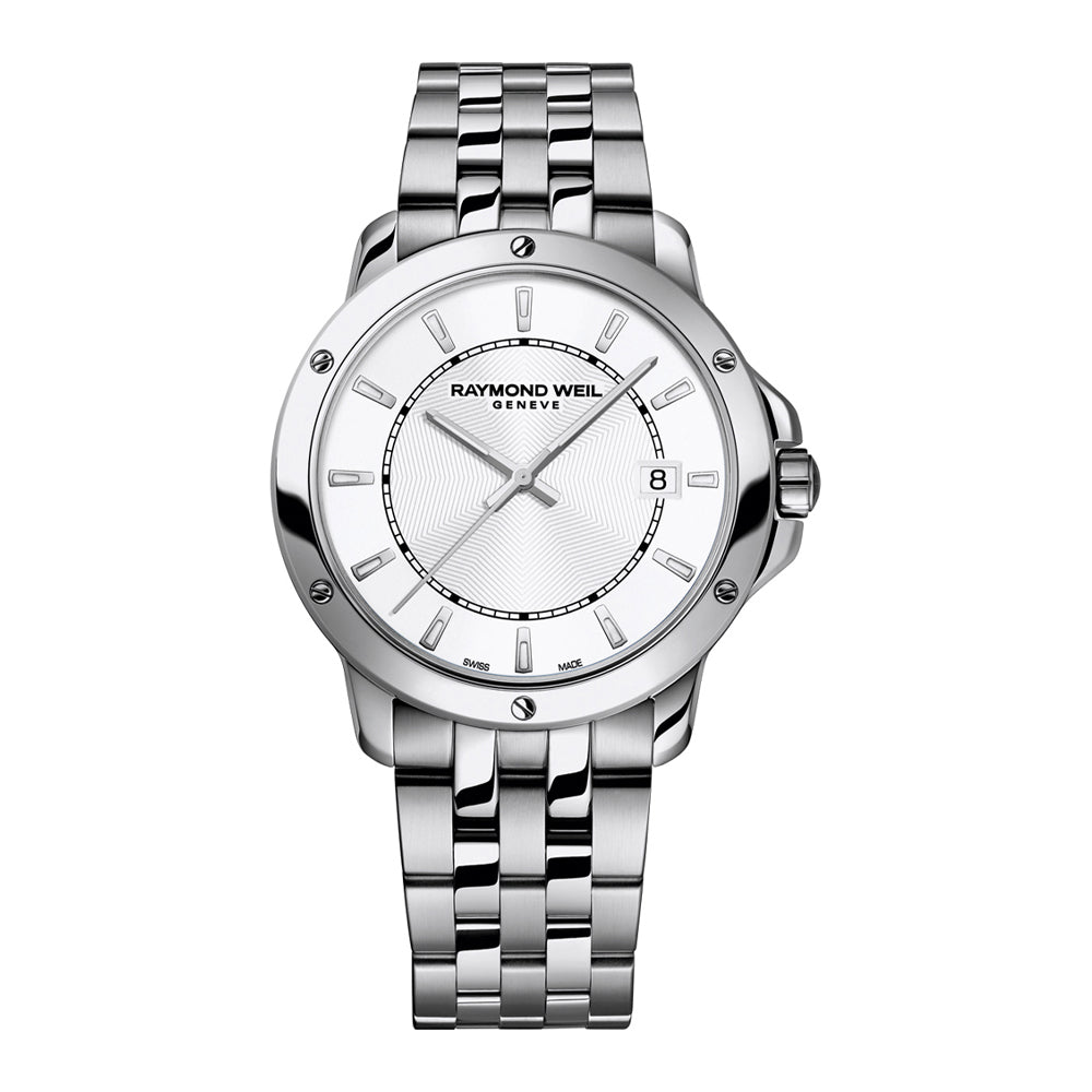 Raymond Weil Men's Tango Quartz Steel White Watch 5591