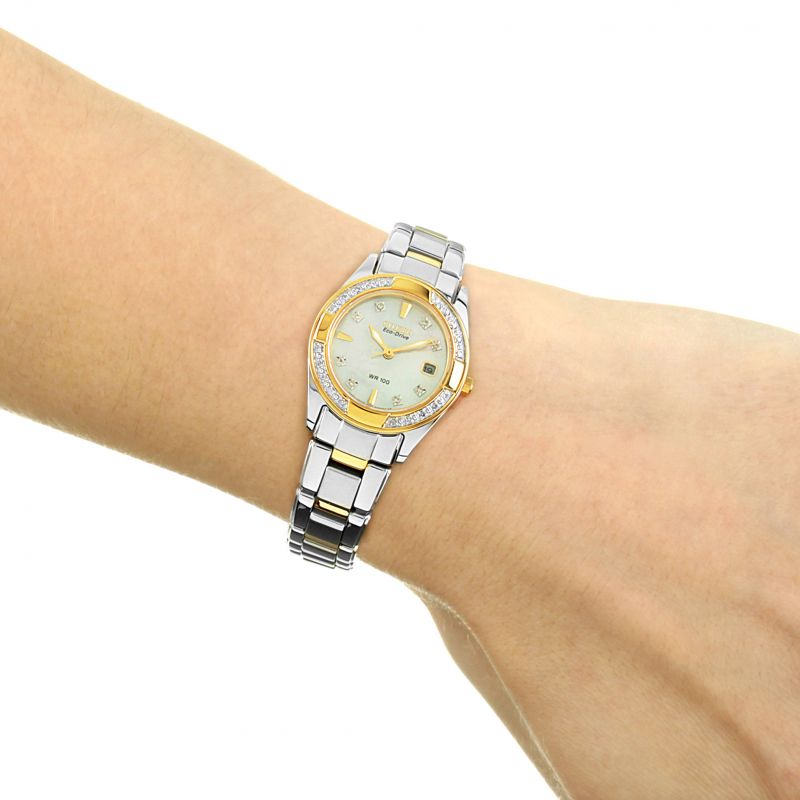 Ladies Citizen Eco-Drive Regent Yellow Gold PVD & Stainless Steel Bracelet Watch, EW1824-57D