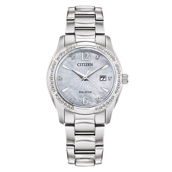 Ladies Citizen Silhouette Eco-Drive Stainless Steel Bracelet Watch, EW2570-58N
