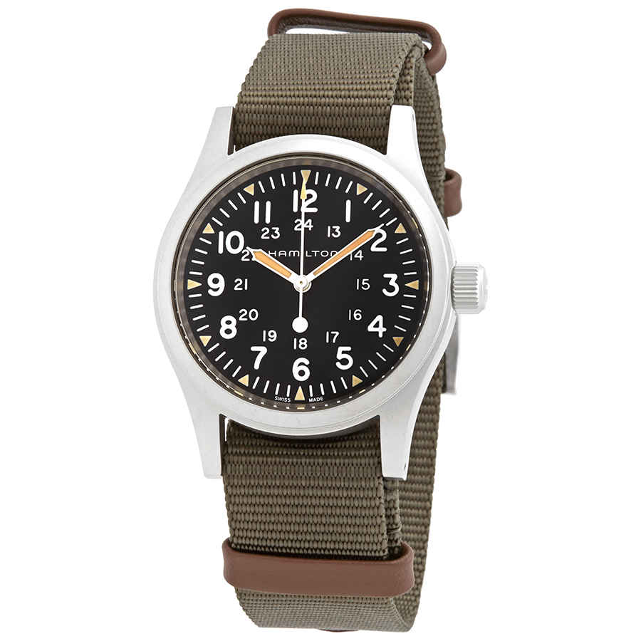 Hamilton Khaki Field Mechanical Nato Fabric Strap Watch, H69439931