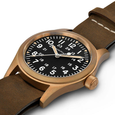 Hamilton Khaki Field Mechanical Bronze Strap Watch, H69459530